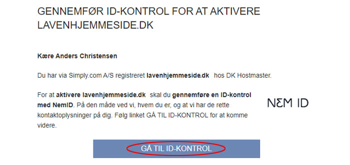 ID kontrol dk-hostmaster
